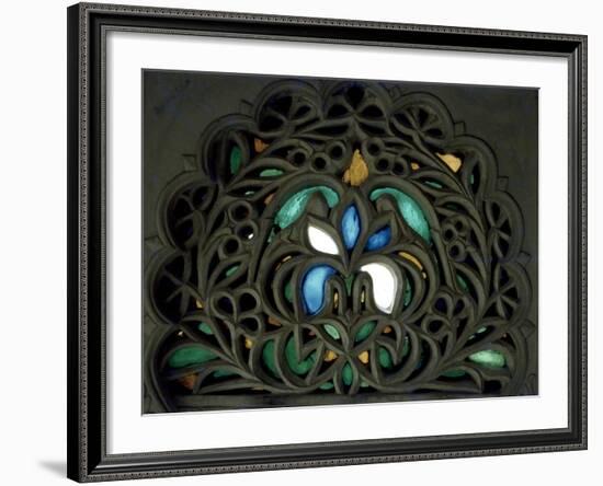 India, Udaipur, Interior Decoration of Maharana Palace, Indian Civilization, 16th-17th Century-null-Framed Giclee Print