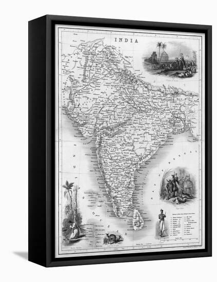 India Under British Rule About the Time of the Mutiny-W. Hughes-Framed Premier Image Canvas