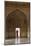 India, Uttar Pradesh, Agra, Agra Fort, a Woman in a Red Saree Walks Through the Interior-Alex Robinson-Mounted Photographic Print