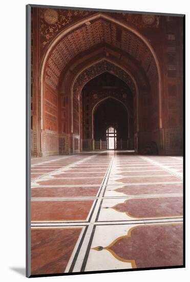 India, Uttar Pradesh, Agra. Archways of the Mosque on the Grounds of the Taj Mahal-Emily Wilson-Mounted Photographic Print