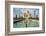 India, Uttar Pradesh. Agra. Taj Mahal tomb and minarets with reflecting pool in foreground-Alison Jones-Framed Photographic Print