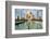 India, Uttar Pradesh. Agra. Taj Mahal tomb and minarets with reflecting pool in foreground-Alison Jones-Framed Photographic Print