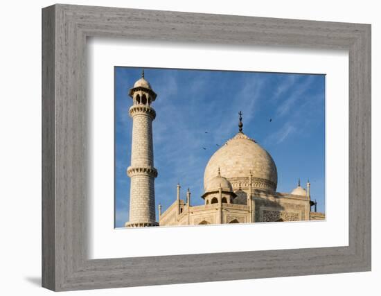 India, Uttar Pradesh. Agra. Taj Mahal tomb dome and minaret-Alison Jones-Framed Photographic Print