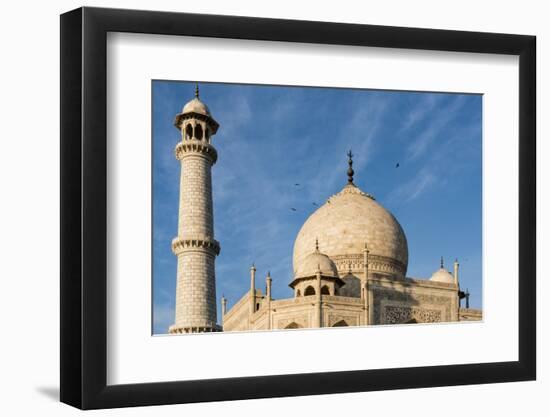 India, Uttar Pradesh. Agra. Taj Mahal tomb dome and minaret-Alison Jones-Framed Photographic Print