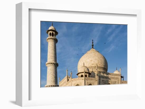 India, Uttar Pradesh. Agra. Taj Mahal tomb dome and minaret-Alison Jones-Framed Photographic Print