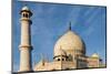 India, Uttar Pradesh. Agra. Taj Mahal tomb dome and minaret-Alison Jones-Mounted Photographic Print