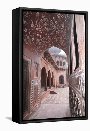 India, Uttar Pradesh, Agra. the Mosque's Arches-Emily Wilson-Framed Premier Image Canvas