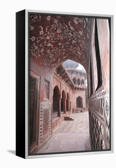 India, Uttar Pradesh, Agra. the Mosque's Arches-Emily Wilson-Framed Premier Image Canvas