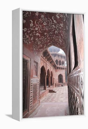 India, Uttar Pradesh, Agra. the Mosque's Arches-Emily Wilson-Framed Premier Image Canvas