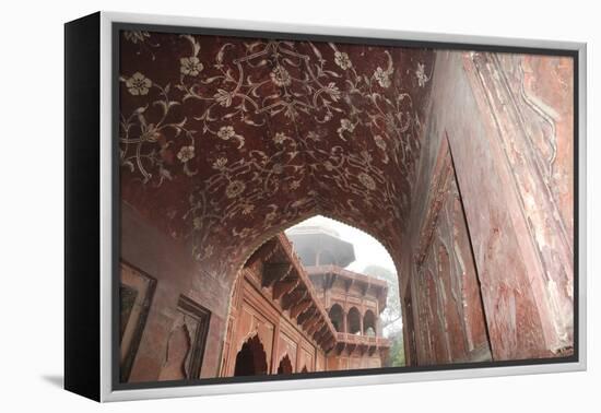 India, Uttar Pradesh, Agra. the Mosque's Arches-Emily Wilson-Framed Premier Image Canvas