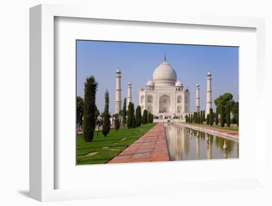 India, Uttar Pradesh, the Taj Mahal, This Mughal Mausoleum Has Become the Tourist Emblem of India-Gavin Hellier-Framed Photographic Print