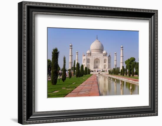 India, Uttar Pradesh, the Taj Mahal, This Mughal Mausoleum Has Become the Tourist Emblem of India-Gavin Hellier-Framed Photographic Print