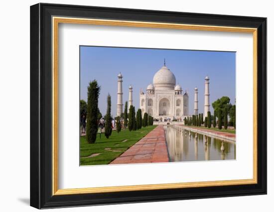 India, Uttar Pradesh, the Taj Mahal, This Mughal Mausoleum Has Become the Tourist Emblem of India-Gavin Hellier-Framed Photographic Print