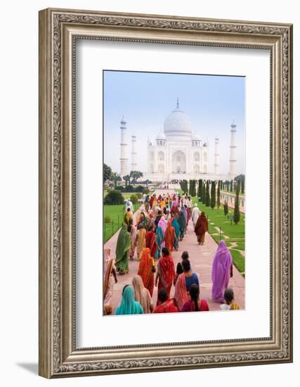 India, Uttar Pradesh, the Taj Mahal, This Mughal Mausoleum Has Become the Tourist Emblem of India-Gavin Hellier-Framed Photographic Print