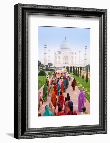 India, Uttar Pradesh, the Taj Mahal, This Mughal Mausoleum Has Become the Tourist Emblem of India-Gavin Hellier-Framed Photographic Print