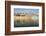 India, Uttar Pradesh. Varanasi on the Ganges River, view from river boat of Shitlo Ghat and Lal Gha-Alison Jones-Framed Photographic Print