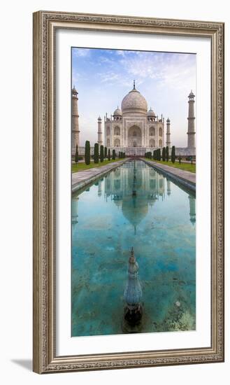 India. View of the Taj Mahal in Agra.-Ralph H^ Bendjebar-Framed Photographic Print