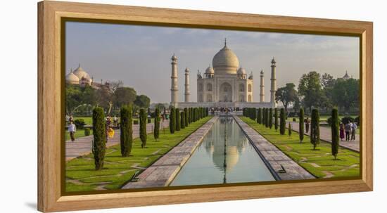 India. View of the Taj Mahal in Agra.-Ralph H. Bendjebar-Framed Premier Image Canvas