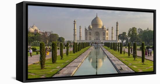 India. View of the Taj Mahal in Agra.-Ralph H. Bendjebar-Framed Premier Image Canvas