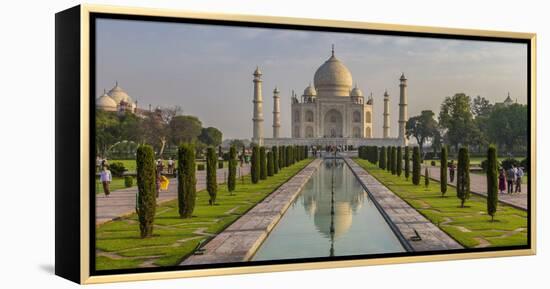 India. View of the Taj Mahal in Agra.-Ralph H. Bendjebar-Framed Premier Image Canvas