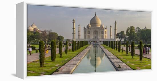 India. View of the Taj Mahal in Agra.-Ralph H. Bendjebar-Framed Premier Image Canvas