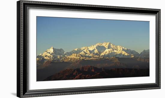 India, West Bengal, Singalila National Park, Sandakfu, Snowcapped Kangchenjunga-Anthony Asael-Framed Photographic Print