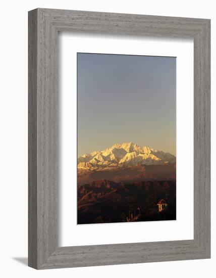 India, West Bengal, Singalila National Park, Sandakfu, Snowcapped Kangchenjunga-Anthony Asael-Framed Photographic Print