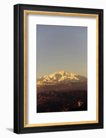 India, West Bengal, Singalila National Park, Sandakfu, Snowcapped Kangchenjunga-Anthony Asael-Framed Photographic Print