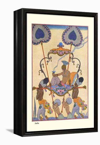 India-Georges Barbier-Framed Stretched Canvas