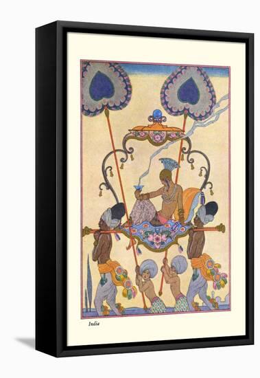 India-Georges Barbier-Framed Stretched Canvas