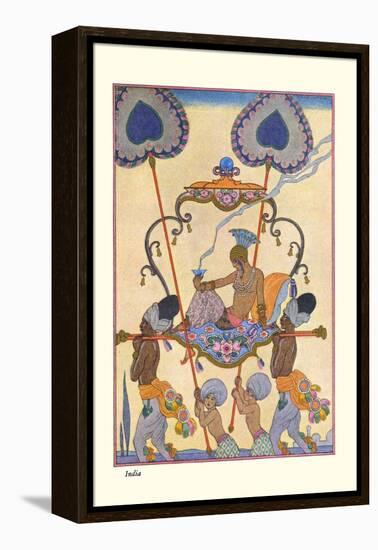 India-Georges Barbier-Framed Stretched Canvas