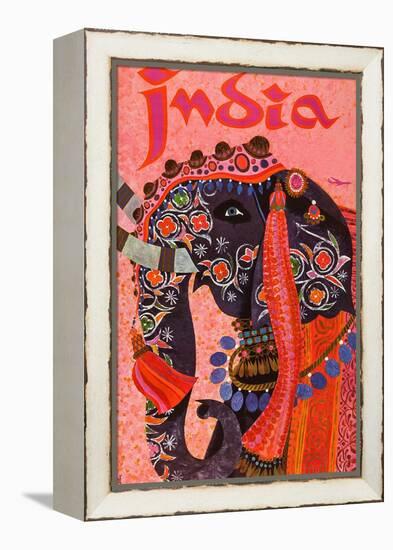 India-David Klein-Framed Stretched Canvas