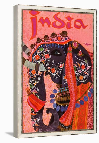 India-David Klein-Framed Stretched Canvas