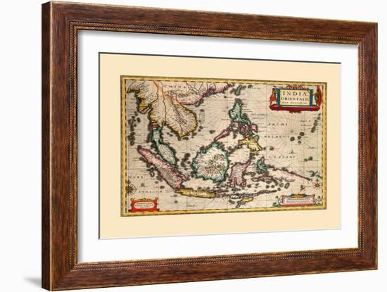 Indiae Orientalis Nova Descriptio-Jan Jansson-Framed Art Print