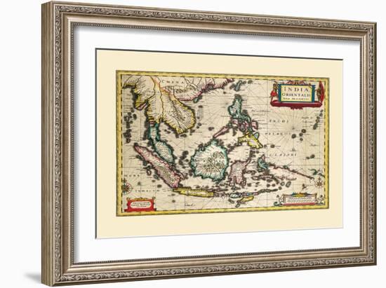 Indiae Orientalis Nova Descriptio-Jan Jansson-Framed Art Print