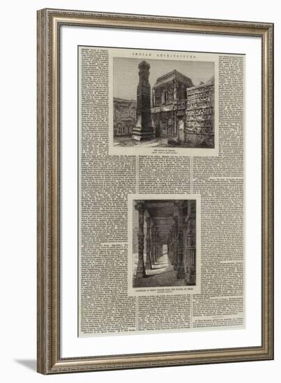 Indian Architecture-null-Framed Giclee Print