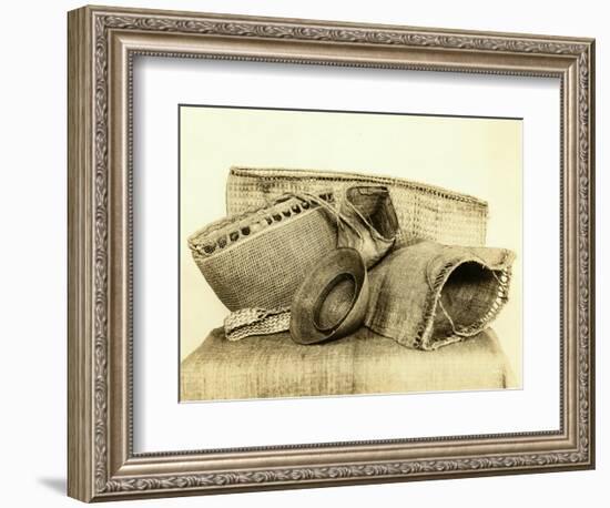 Indian Baskets From North American Coastal Tribes-Asahel Curtis-Framed Giclee Print