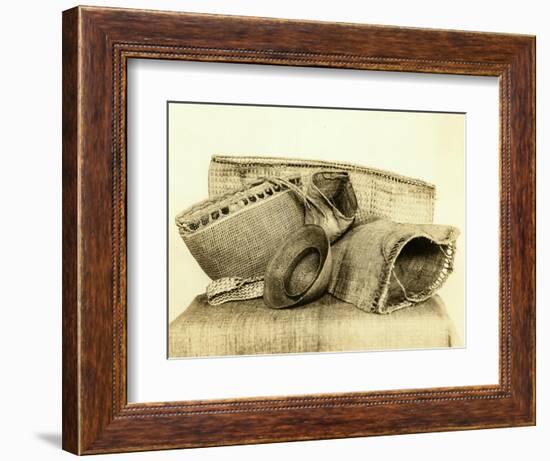 Indian Baskets From North American Coastal Tribes-Asahel Curtis-Framed Giclee Print