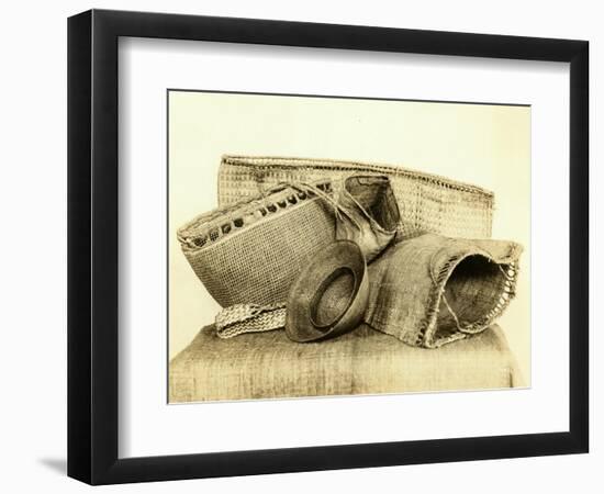 Indian Baskets From North American Coastal Tribes-Asahel Curtis-Framed Giclee Print