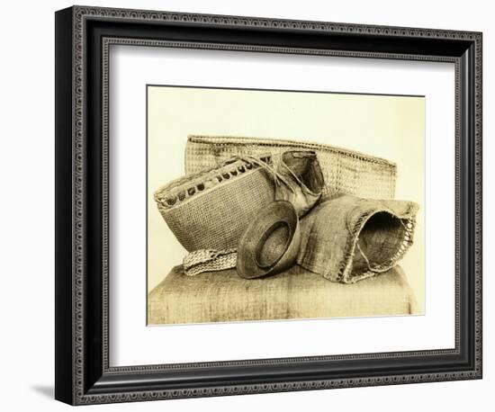 Indian Baskets From North American Coastal Tribes-Asahel Curtis-Framed Giclee Print