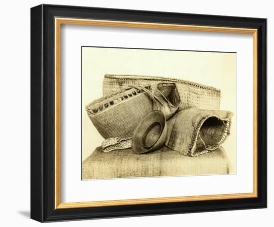 Indian Baskets From North American Coastal Tribes-Asahel Curtis-Framed Giclee Print