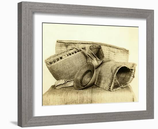 Indian Baskets From North American Coastal Tribes-Asahel Curtis-Framed Giclee Print