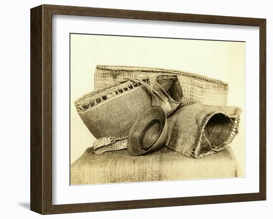 Indian Baskets From North American Coastal Tribes-Asahel Curtis-Framed Giclee Print