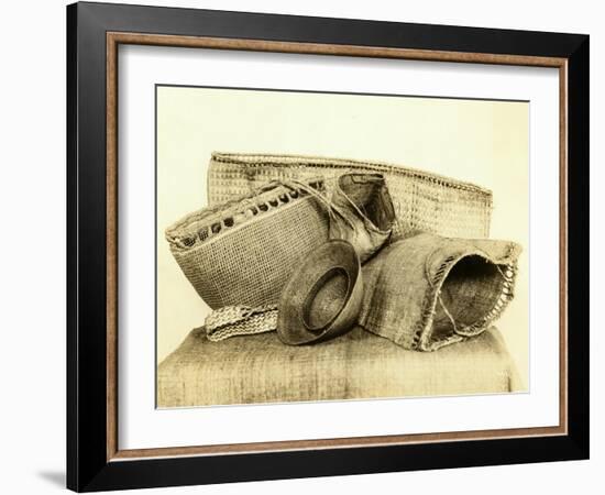 Indian Baskets From North American Coastal Tribes-Asahel Curtis-Framed Giclee Print