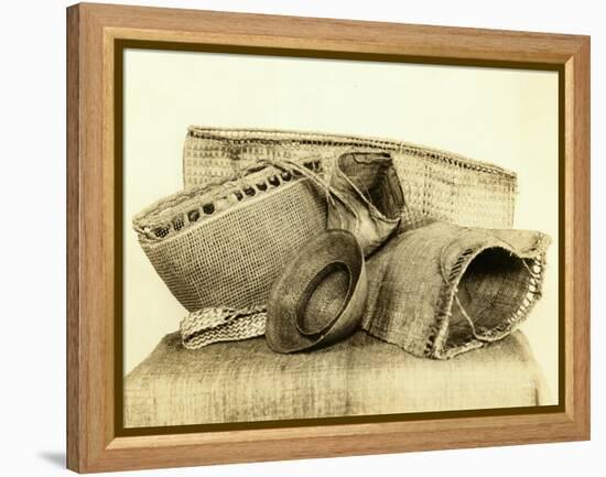 Indian Baskets From North American Coastal Tribes-Asahel Curtis-Framed Premier Image Canvas