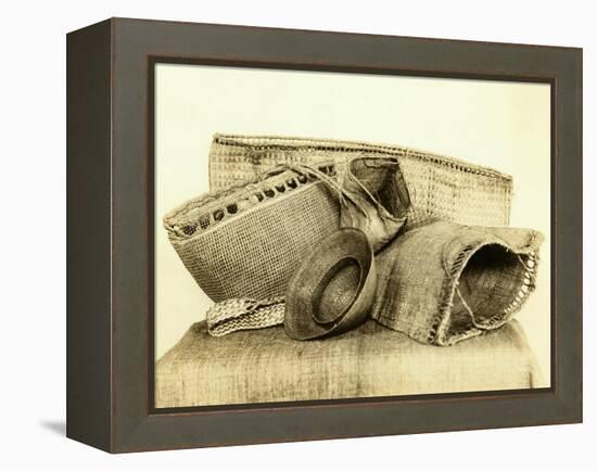 Indian Baskets From North American Coastal Tribes-Asahel Curtis-Framed Premier Image Canvas