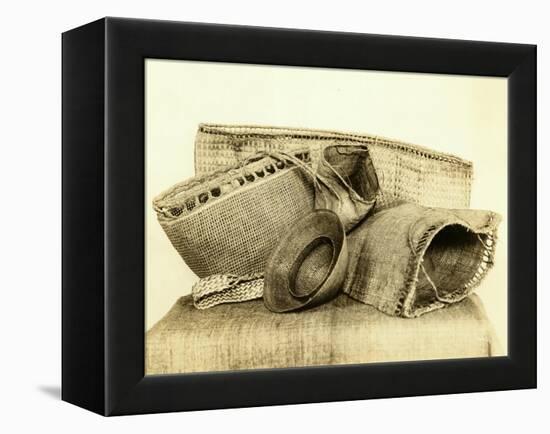 Indian Baskets From North American Coastal Tribes-Asahel Curtis-Framed Premier Image Canvas