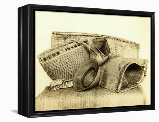 Indian Baskets From North American Coastal Tribes-Asahel Curtis-Framed Premier Image Canvas