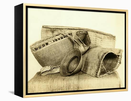 Indian Baskets From North American Coastal Tribes-Asahel Curtis-Framed Premier Image Canvas