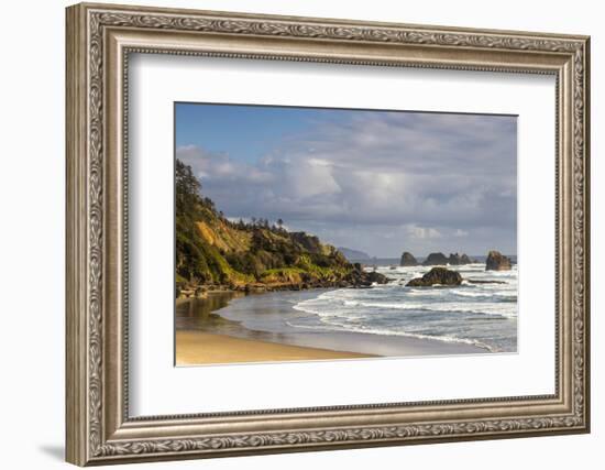 Indian Beach at Ecola State Park in Cannon Beach, Oregon, USA-Chuck Haney-Framed Photographic Print